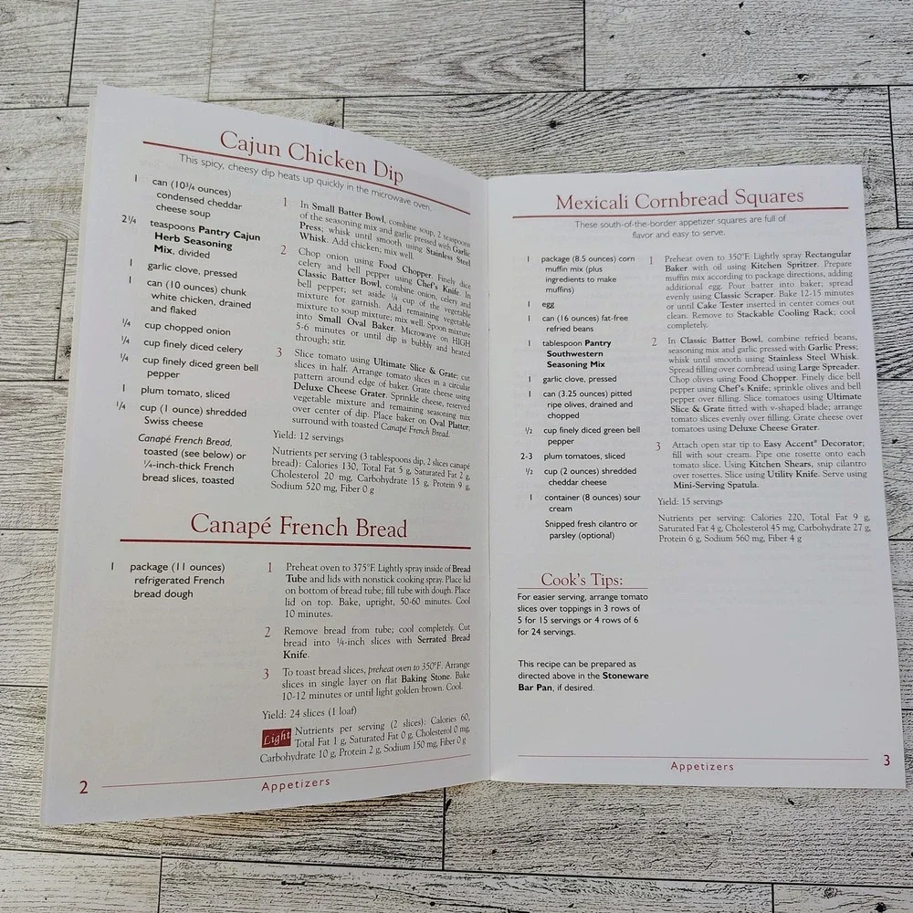 Pampered Chef Spring Summer‎ 2002 Seasons Best Recipe Collection Cookbook VG